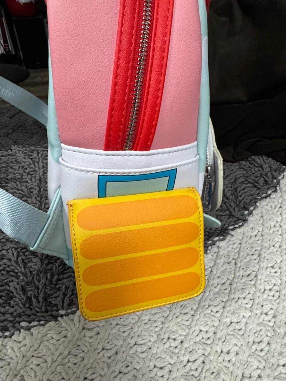 Loungefly Red Pink Rescue Rangers Mini Backpack - Picture 4 of 6